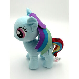 My Little Pony Plush Rainbow Dash Mermaid Seapony Mermare Blue Stuffed 10' Doll